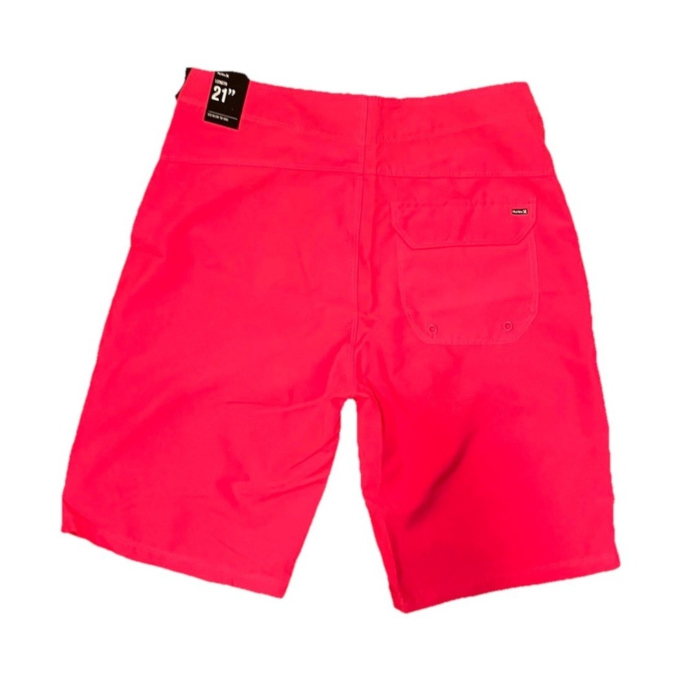 Hurley Board Shorts Men's 29 NWT Pink 21" Swim Surf Drawstring Beach Vacation - Picture 4 of 8